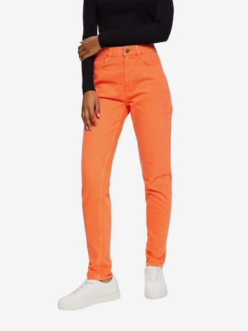 ESPRIT Slimfit Broek in Oranje: voorkant