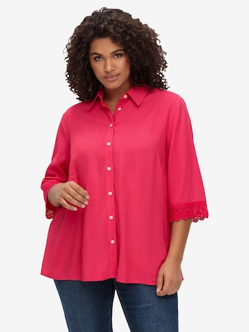 SHEEGO Blouse in Roze: voorkant