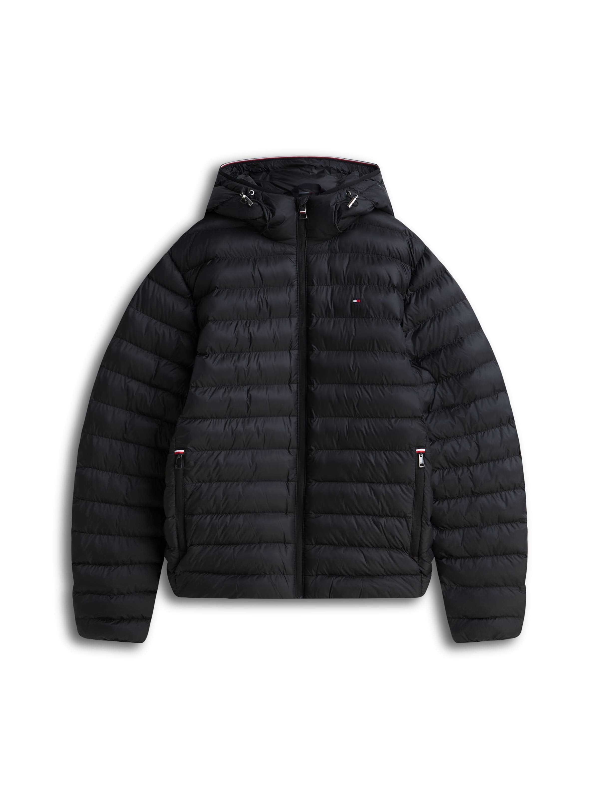 TOMMY HILFIGER - Chaqueta de entretiempo en negro: frente