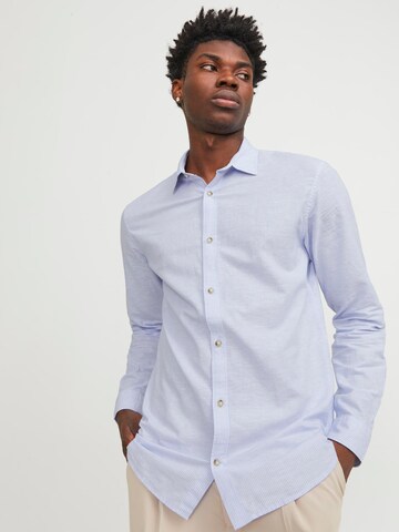 JACK & JONES Regular fit Button Up Shirt 'Summer' in Blue