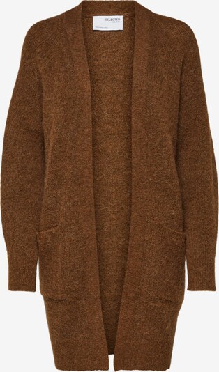 Selected Femme Tall Strickjacke 'Lulu' in braunmeliert, Produktansicht