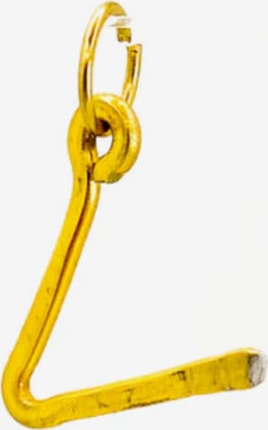 d'ecolife Essentials Anhänger 'V Letter' in Gold: Vorderseite