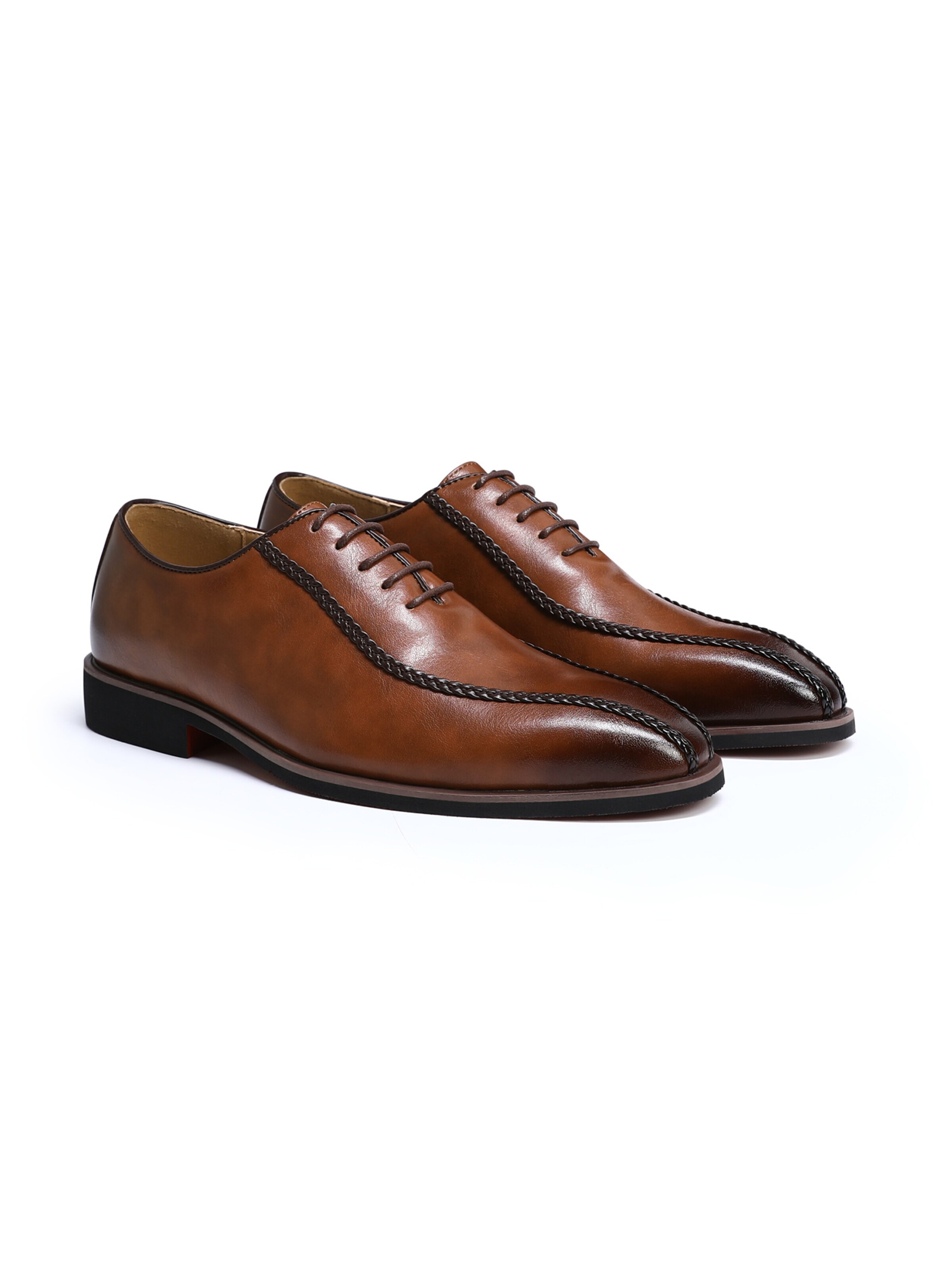ALLTHEMEN Lace-Up Shoes 'Morgenlicht' in Brown