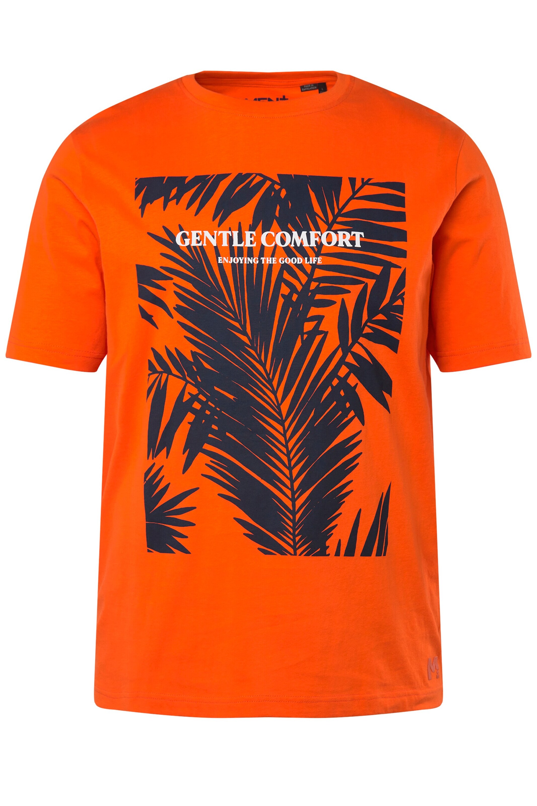 Men Plus Shirt in Orange: front