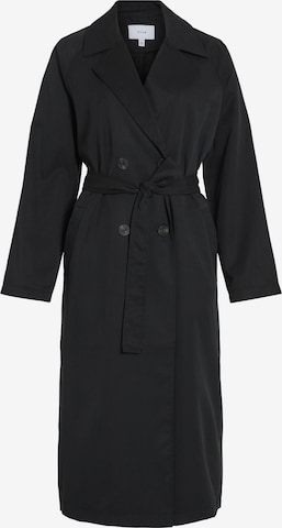 VILA Between-Seasons Coat in Black: front