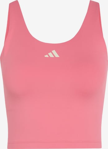ADIDAS PERFORMANCE Спортен топ 'Studio All Me' в розово: отпред