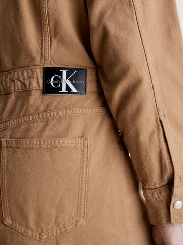 Calvin Klein Jeans Sukienka koszulowa w kolorze brązowy