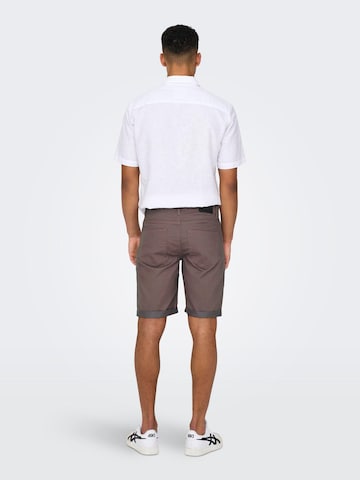 Only & Sons Regular Broek 'PLY' in Lila