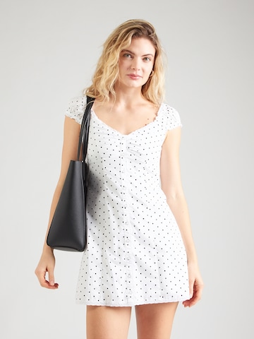 Robe d’été HOLLISTER en blanc : devant