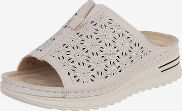 Ital-Design Mules in Beige: front