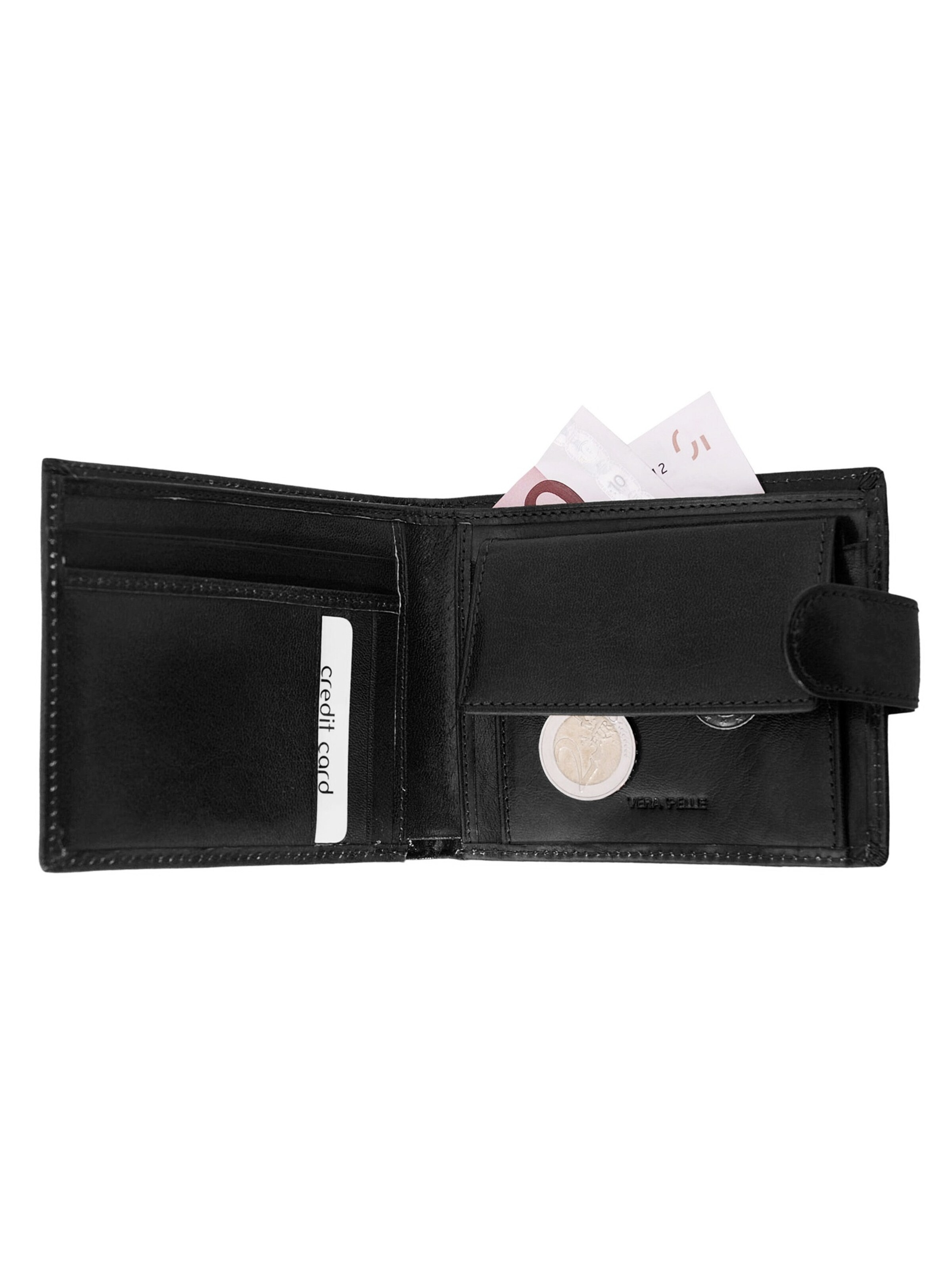 piké Portemonnaie 'LUCA'‌ in Schwarz