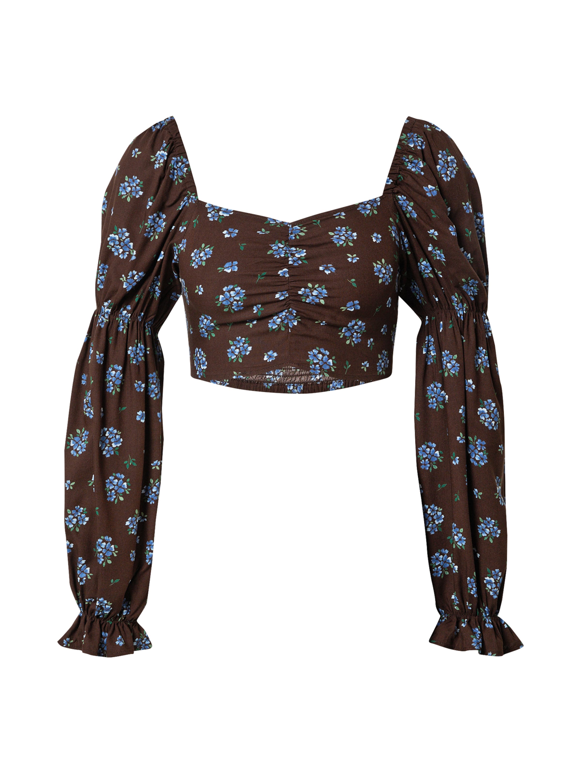 Monki Блуза в кафяво: отпред