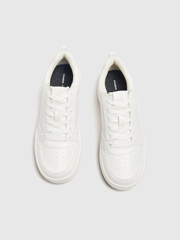 Pull&Bear Platform trainers in White