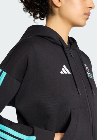ADIDAS PERFORMANCE Sports sweat jacket 'Mercedes-AMG Petronas Formula 1 Team DNA' in Black