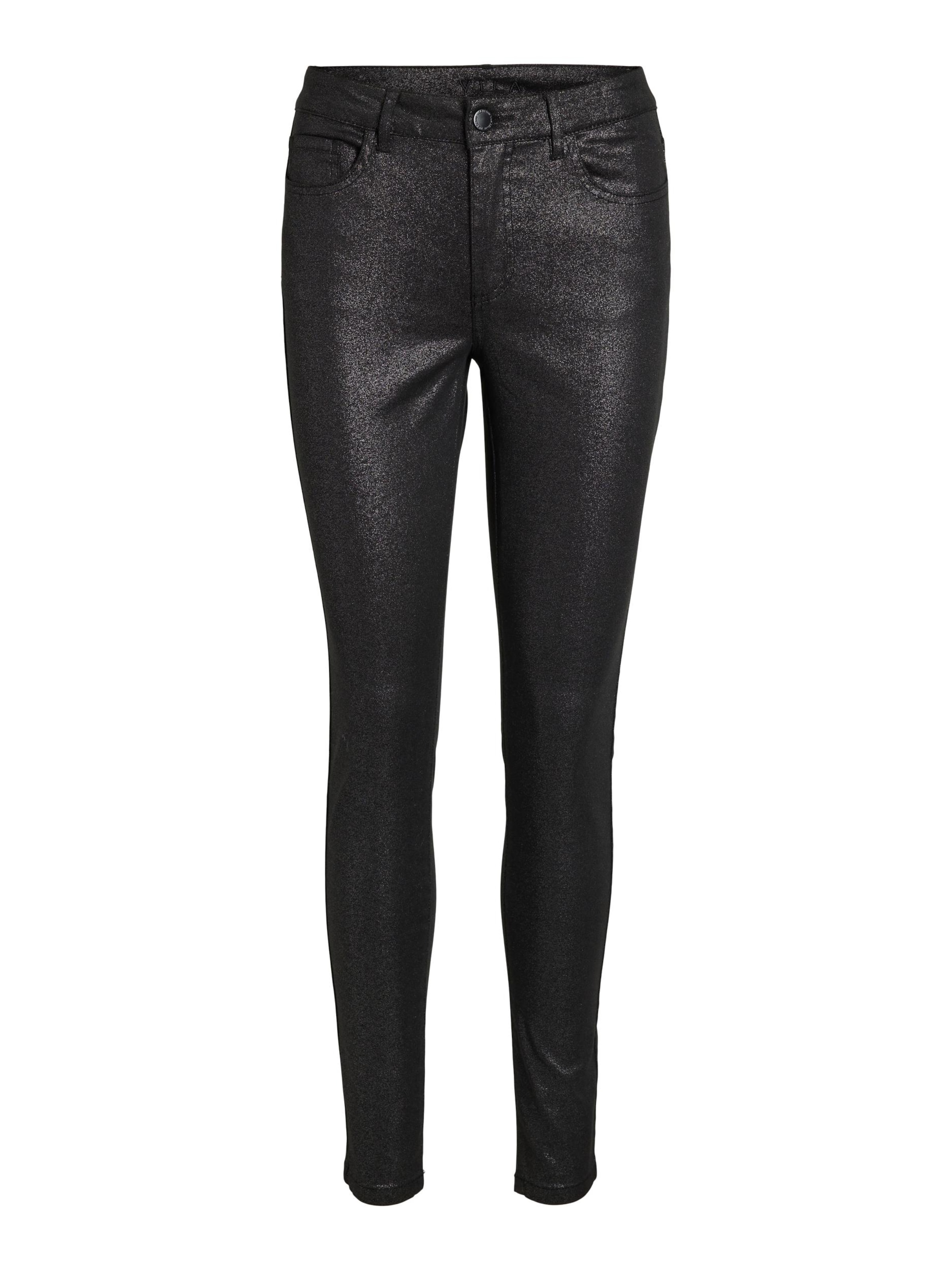 VILA Skinny Τζιν 'SARAH' σε μαύρο: μπροστά