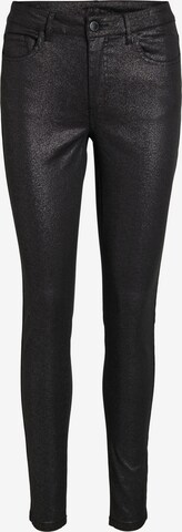 VILA Skinny Jeans 'SARAH' in Zwart: voorkant