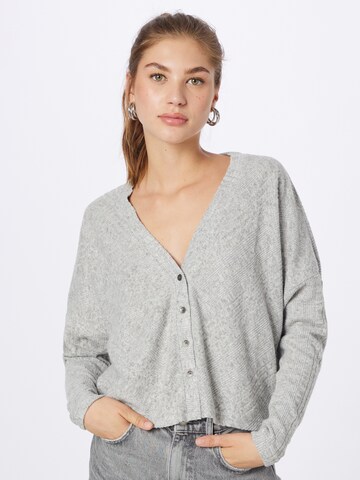 ROXY Strickjacke 'LAZY DAY' in Grau: predná strana