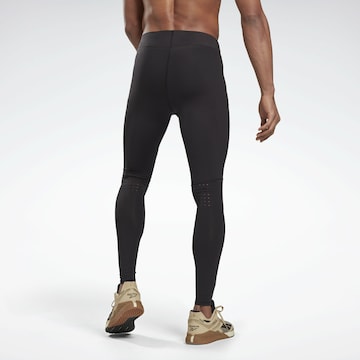 Reebok Skinny Sporthose in Schwarz