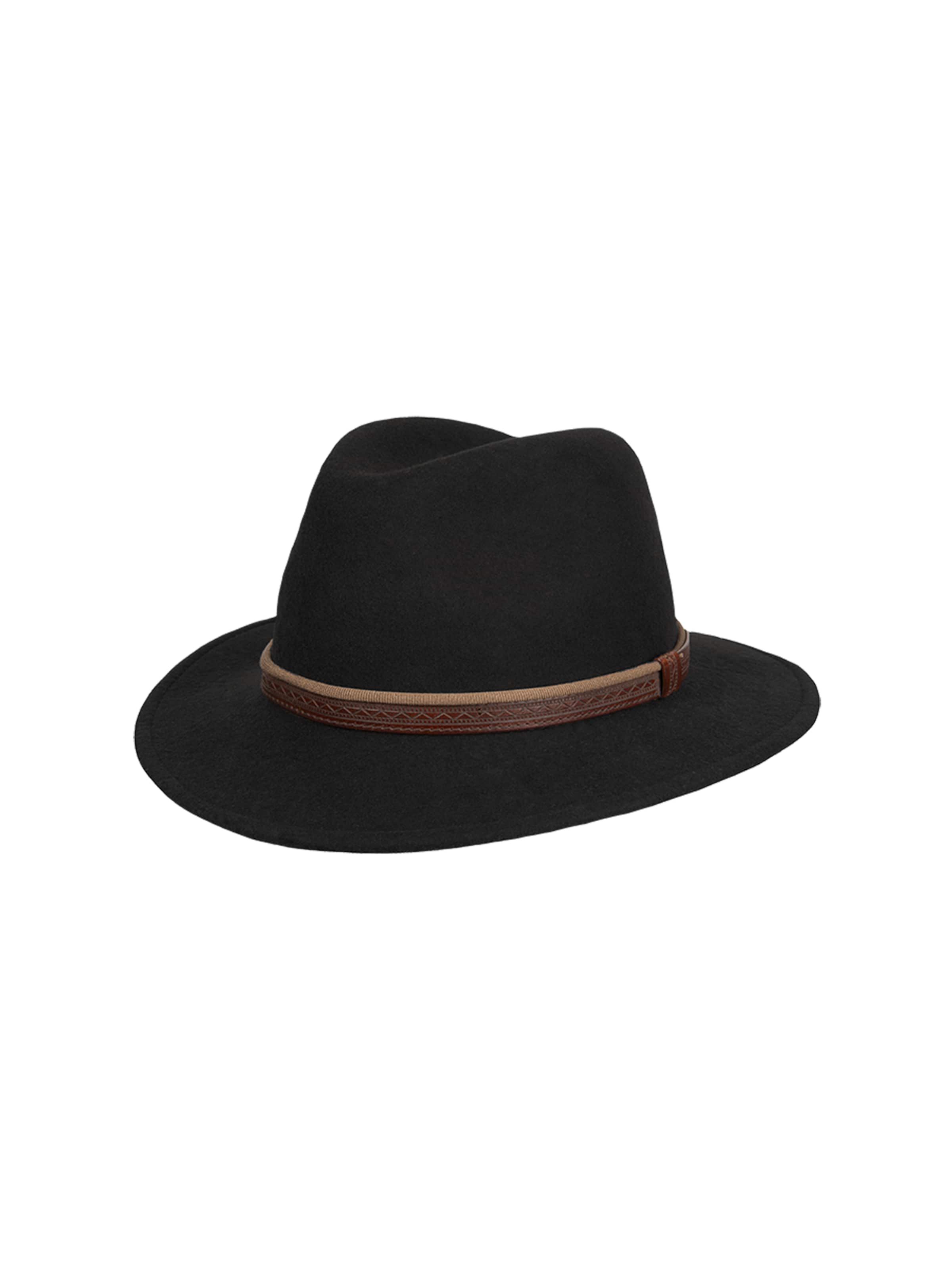 Hatland Hat 'Camillo' in Black: front