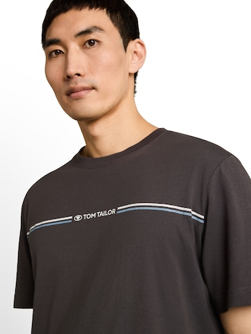 TOM TAILOR T-Shirt in Braun