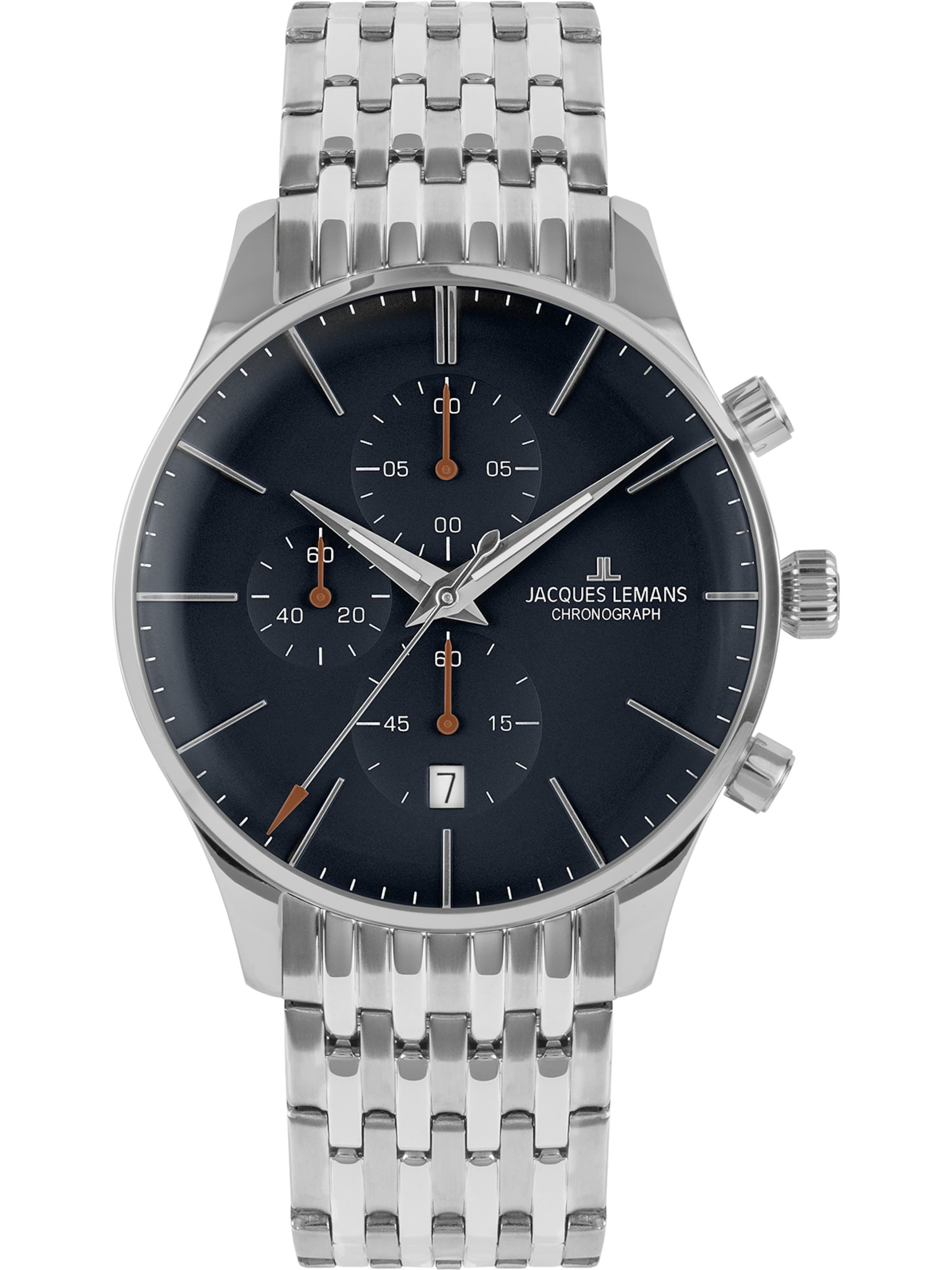 Jacques Lemans Analog Watch in Silver: front