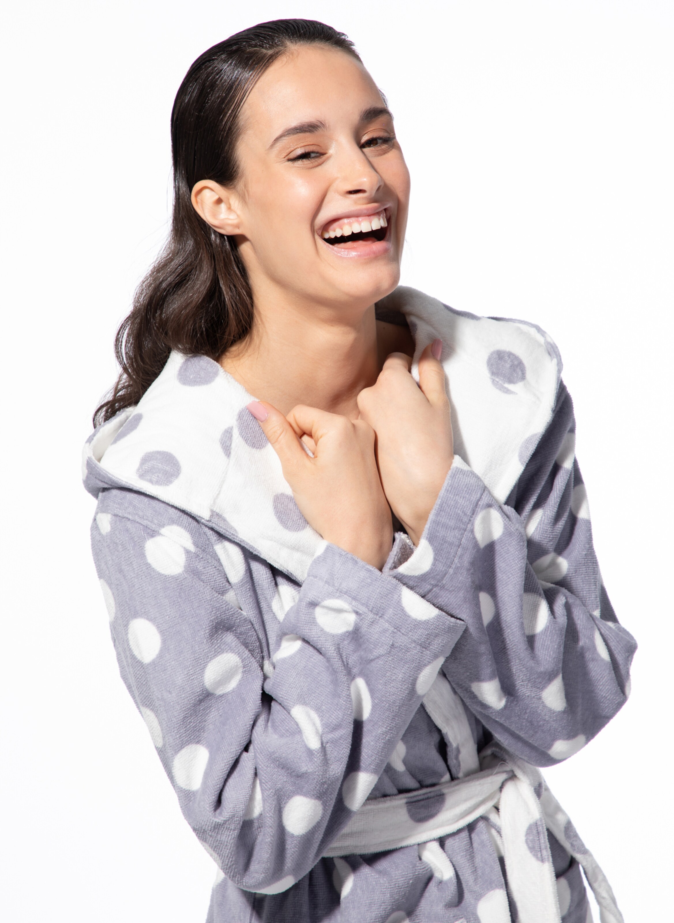 Sanetta Bademantel in Lila