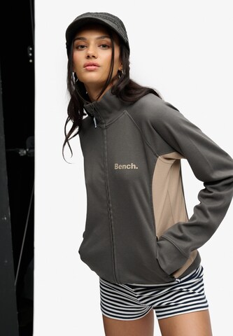 Superdry & Co Sweatvest 'Bench X Superdry & Co' in Grijs: voorkant