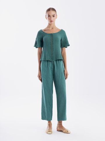 Loosefit Pantaloni di Haris Cotton in verde: frontale