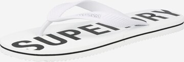 Superdry T-Bar Sandals in White: front