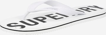 Superdry - Chinelos de dedo em branco: frente