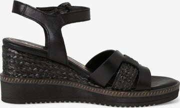 TAMARIS Sandal i svart