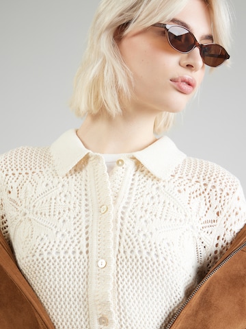 LEVI'S ® Gebreid vest 'Susanna Floral Crochet Shirt' in Wit