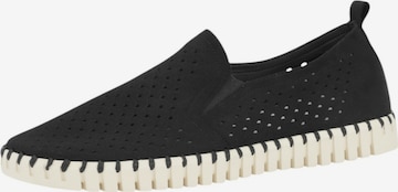 ILSE JACOBSEN Classic Flats 'TULIP140M' in Black: front