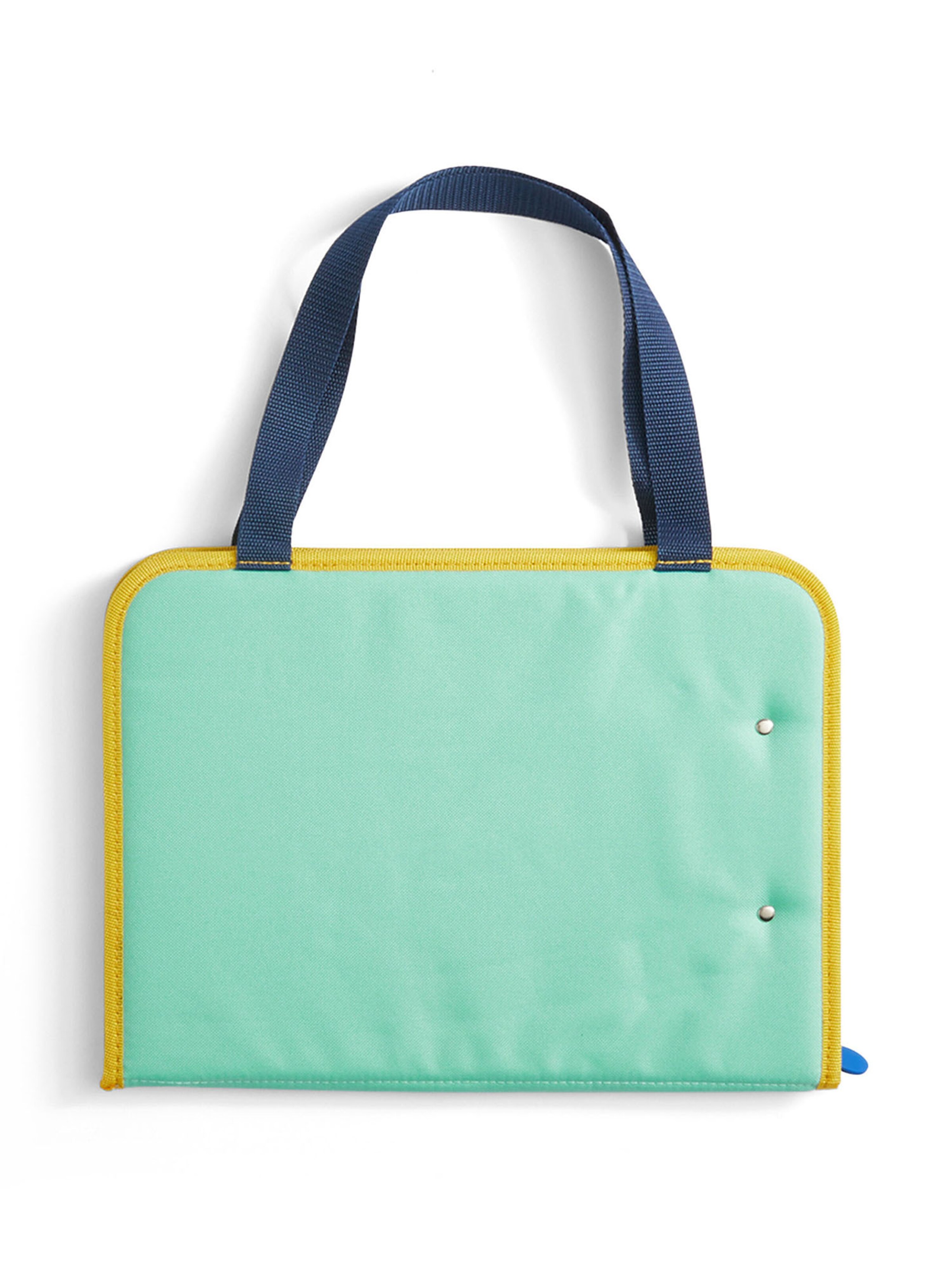 HABA Kinderkoffer ' Schranktrolley 4 Rollen und Kreativtasche ' in Blau