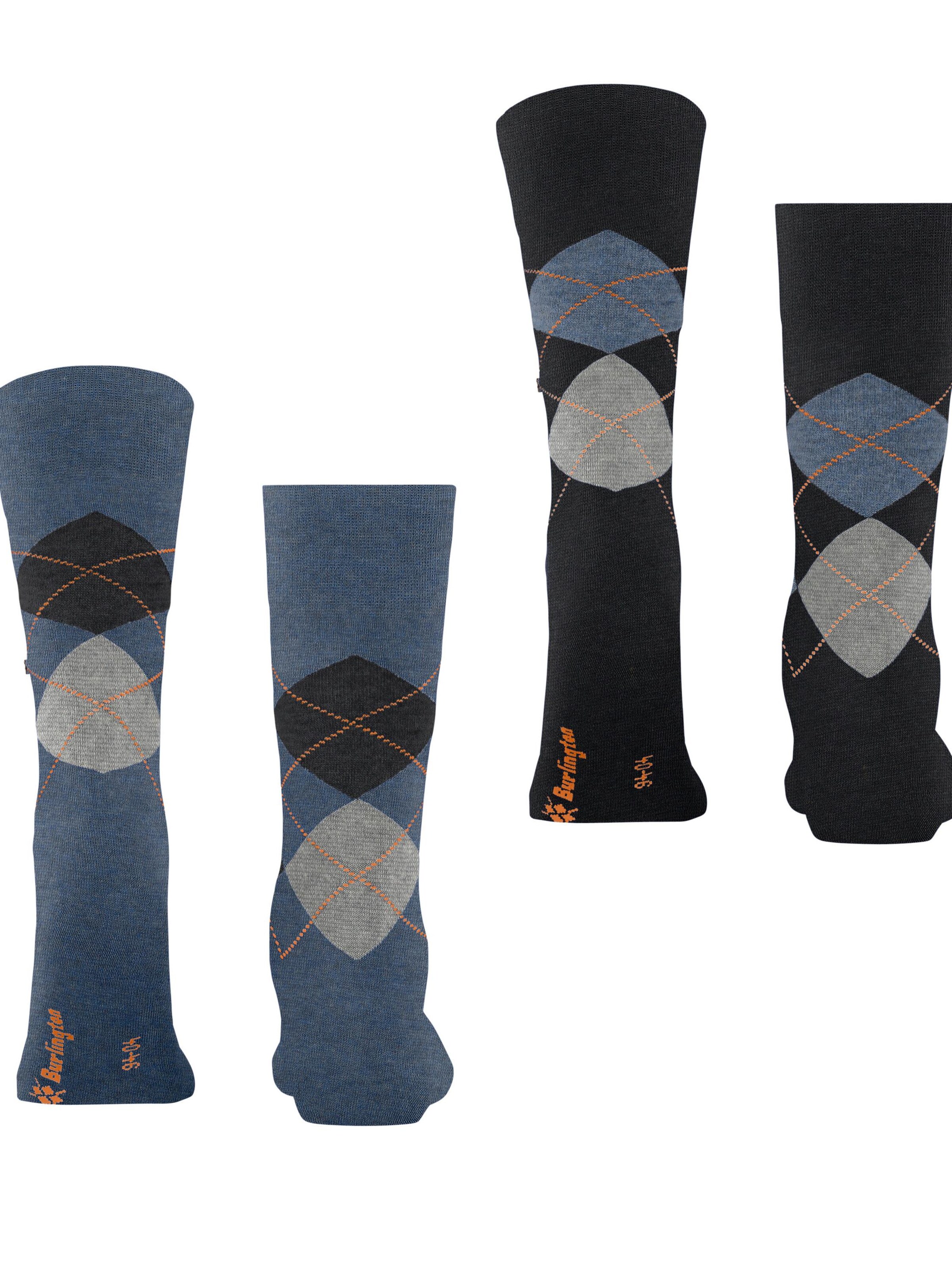 BURLINGTON Socks 'Everyday Argyle' in Blue