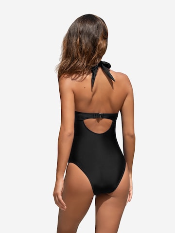 Cupshe Balconette Swimsuit in Black