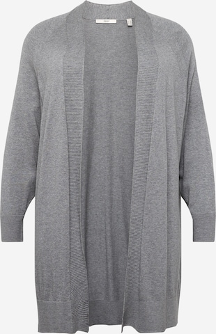 Esprit Curves Knit cardigan in Grey: front