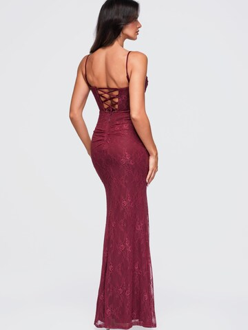 Ombre Abendkleid‌ in Rot