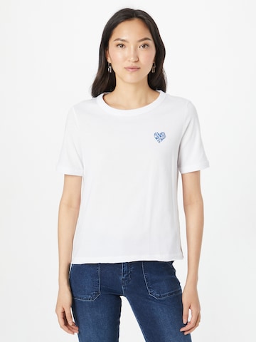 T-shirt ESPRIT en blanc : devant