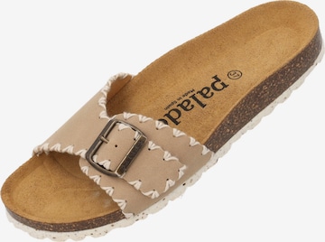 Palado Pantoletten 'Malta Stitch' in Beige: Vorderseite