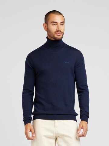 GUESS Trui 'Ebenezer' in Blauw: voorkant