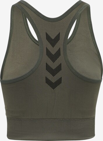 Hummel Bustier Sport-BH in Grün