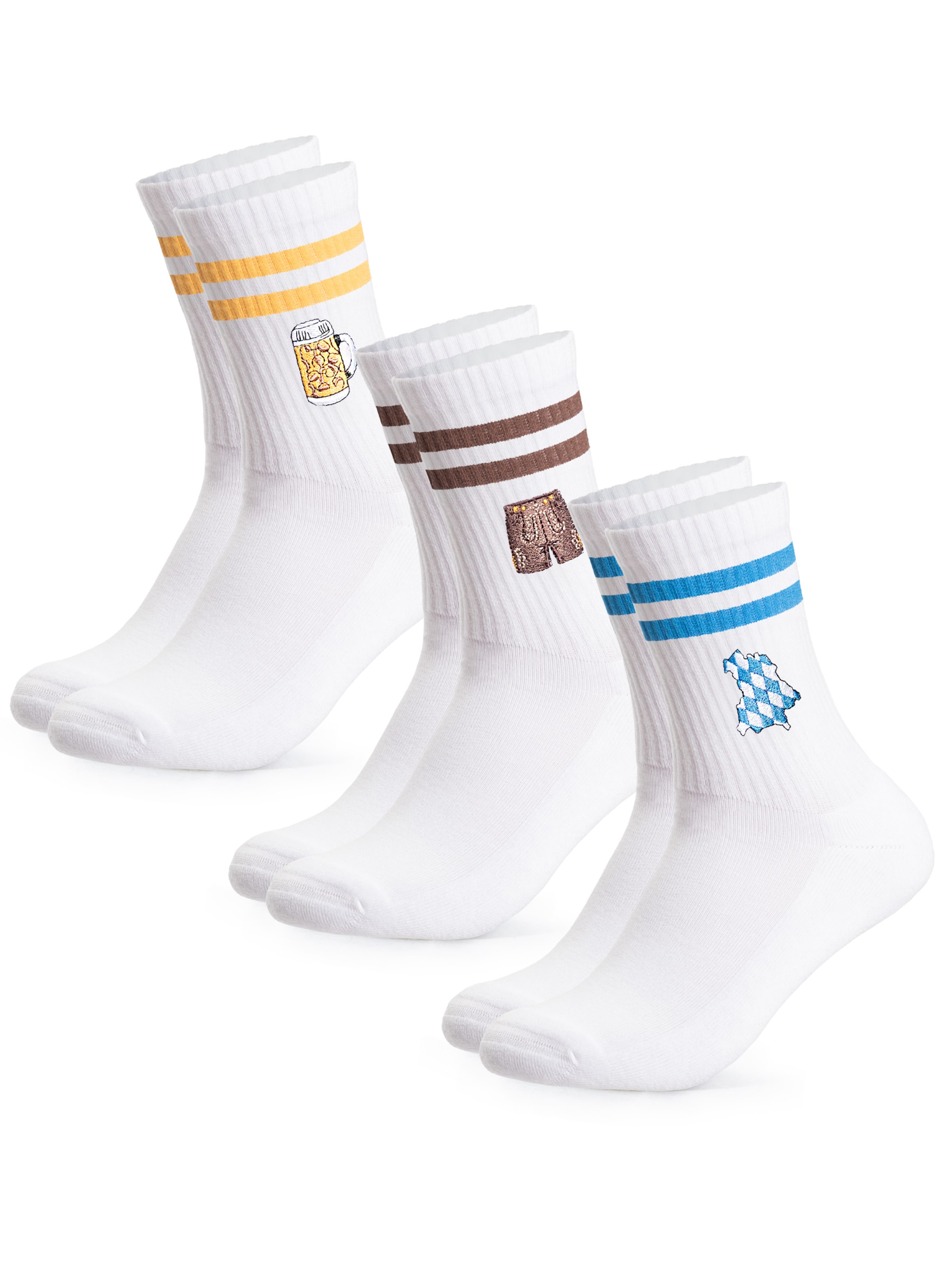 Occulto Sportsocken 'Rio'‌‌‌ in Weiß: Vorderseite