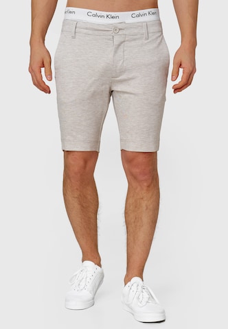 INDICODE JEANS Regular Shorts 'Aalborg' in Grau: predná strana