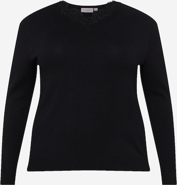 ONLY Carmakoma - Pullover 'Esly' em preto: frente