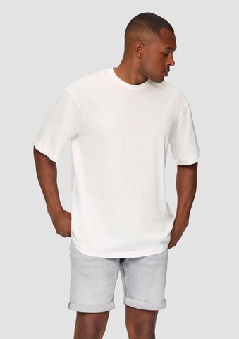 T-Shirt QS en blanc : devant
