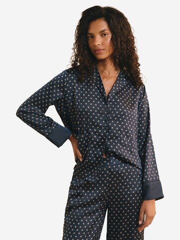 ETAM Schlafshirt 'Artlight' in Blau: Vorderseite