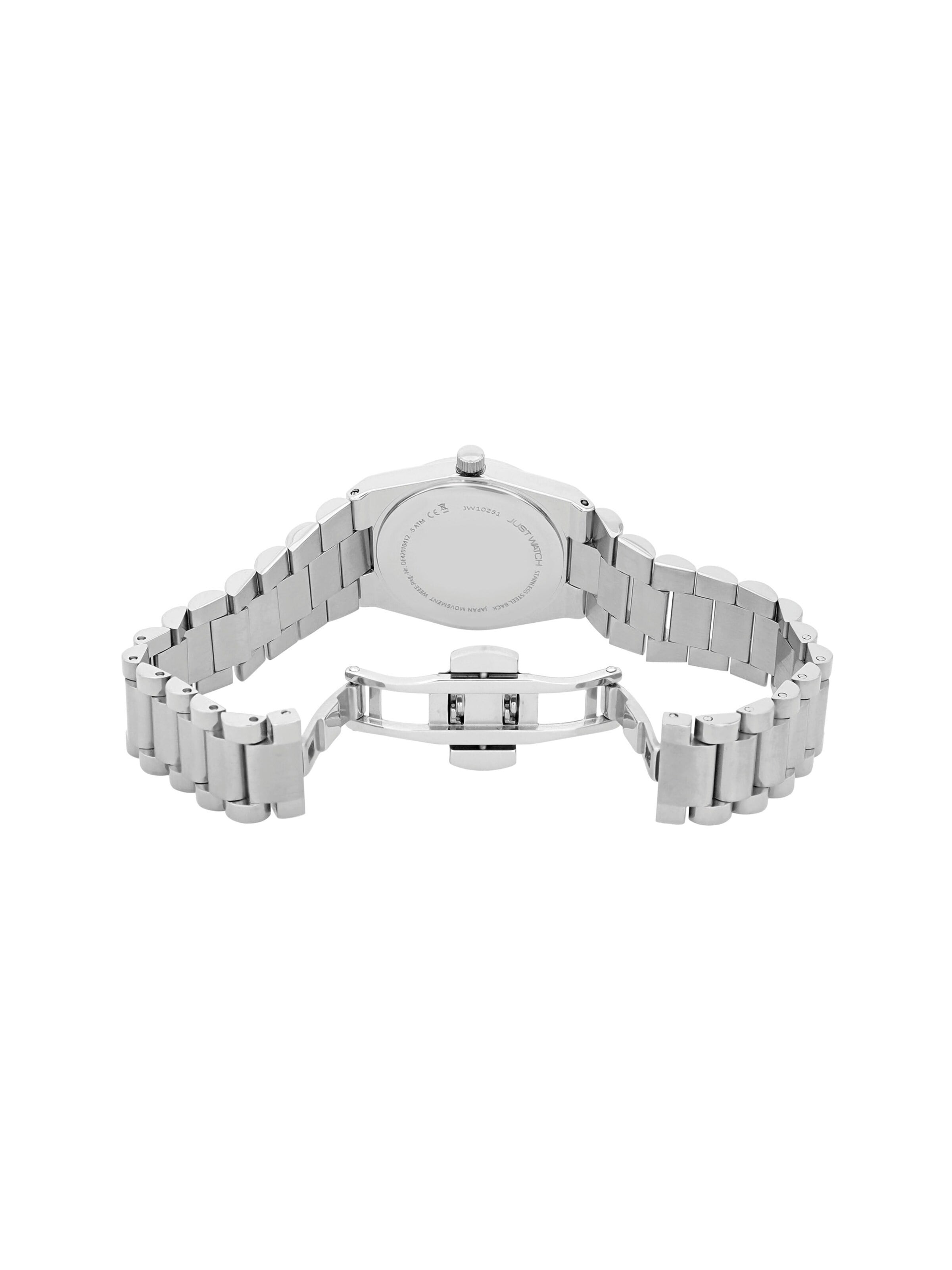 Just Watch Analog Watch '5 ATM' in Silver: front
