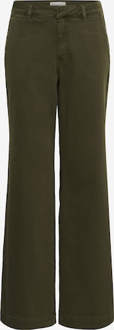 My Essential Wardrobe Wide Leg Hose in Grün: Vorderseite