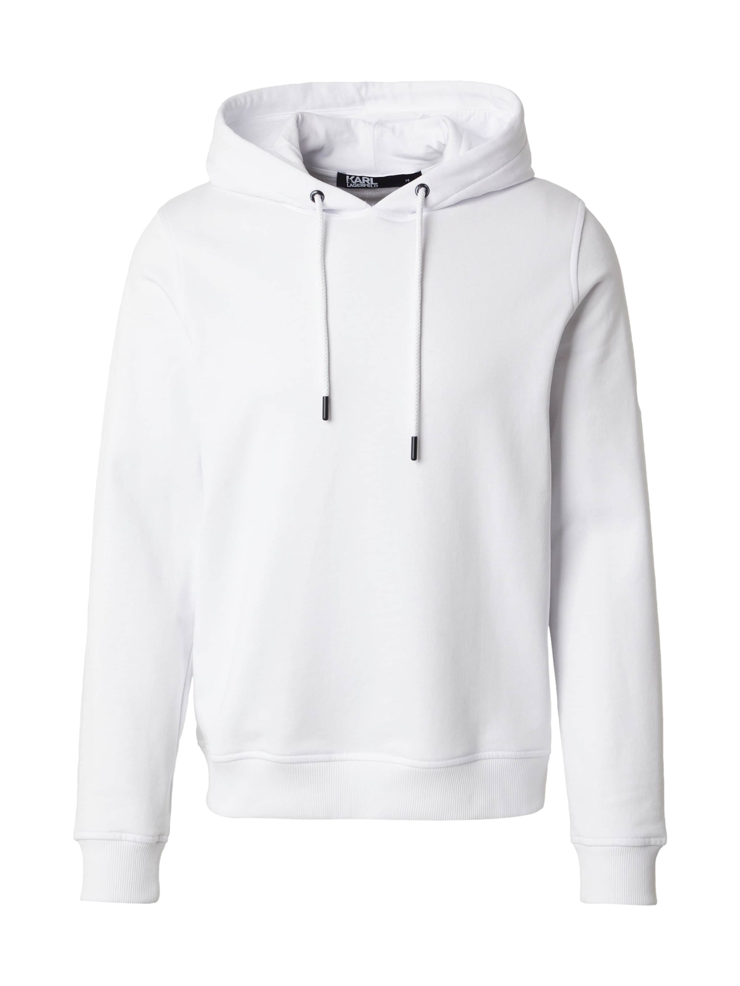 Karl Lagerfeld Суичър в бяло: отпред